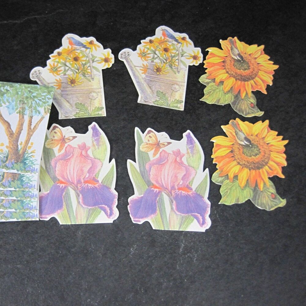 Vintage Hallmark Tiny Greeting Cards Refrigerator Magnets Lot of 6 NOS
